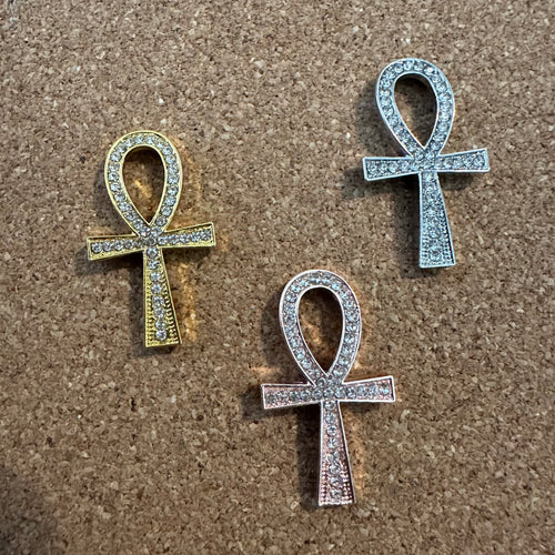 Ankh rhinestone connector