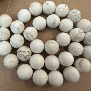 White and brown beads 12mm*