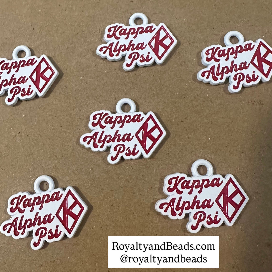 White Kappa Alpha Psi charm