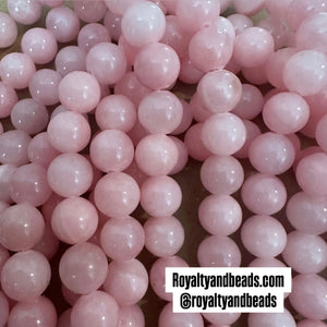 Pink beads.