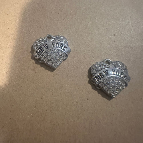 New York heart charms