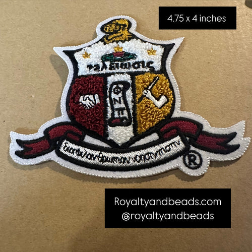 Chenille Kappa Alpha Psi shield patch