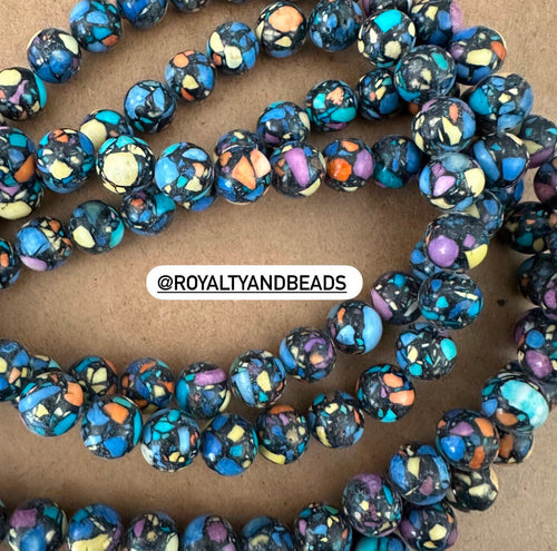 Black mixed beads