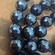 Load image into Gallery viewer, Blackish blue agate beads