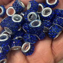 Load image into Gallery viewer, Blue big hole beads.