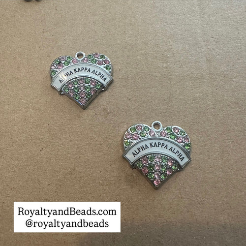 Pink and green AKA hearts