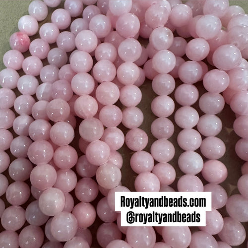 Pink beads.