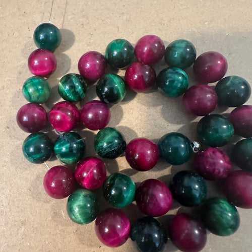 Pink and green tigers eye *