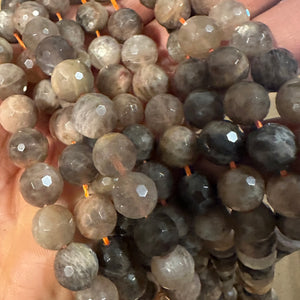 Black Sunstone gemstone beads