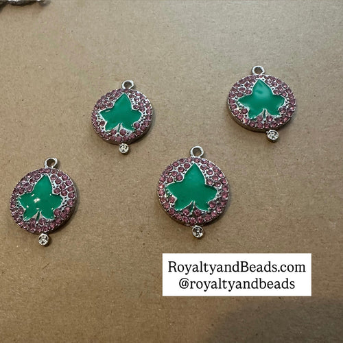 Ivy circle charms