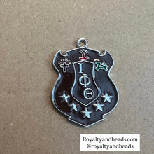 Load image into Gallery viewer, Iota Phi Theta charm (silver)