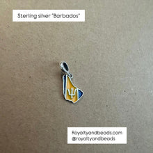 Load image into Gallery viewer, Barbados charm (sterling silver)