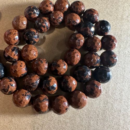 Brown and black beads