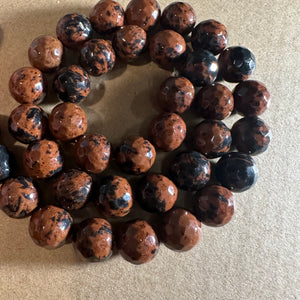 Brown and black beads