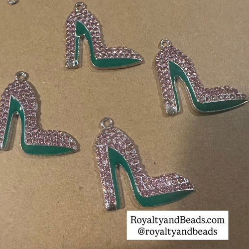 Pink Heel shoe charms