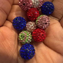 Load image into Gallery viewer, 10 rhinestone beads (12mm)