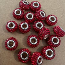 Load image into Gallery viewer, Red big hole beads.