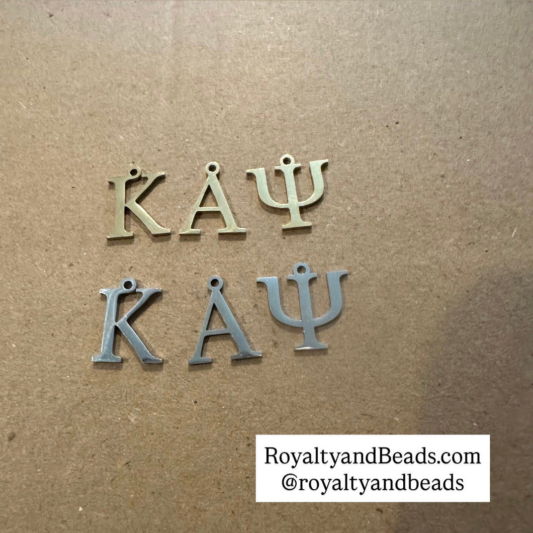 Kappa letter charms.