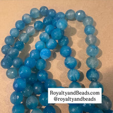 Load image into Gallery viewer, Blue agate beads 12mm