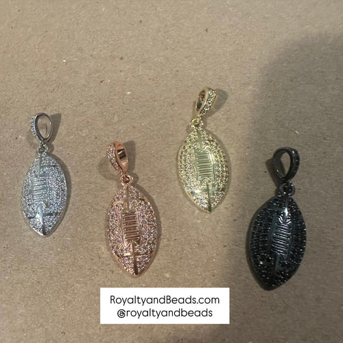 Micro pave football charm.