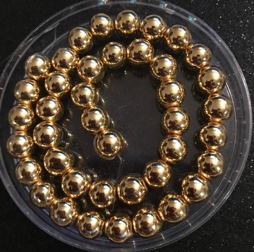 Gold hematite 10mm*