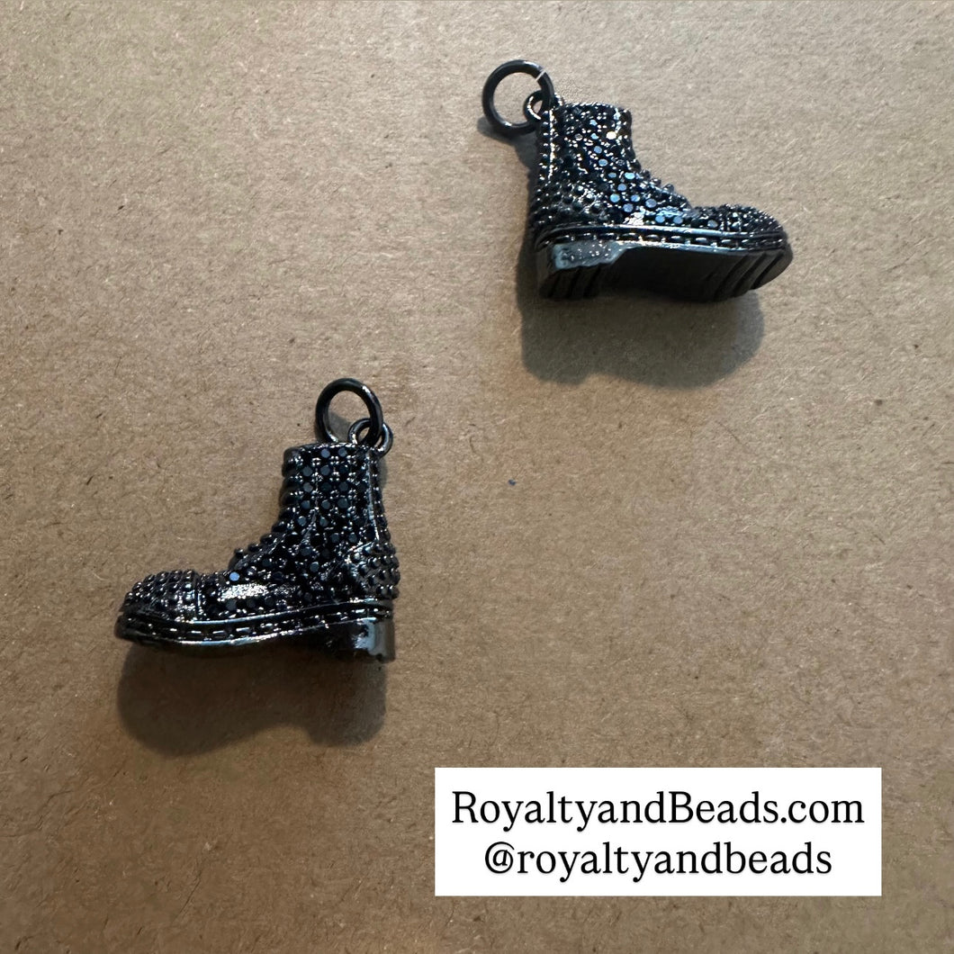 All black boot charm.