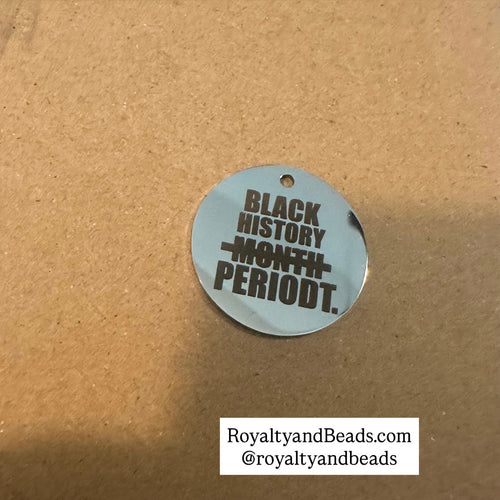 Black history month charm SS