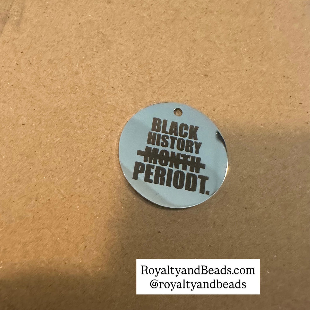 Black history month charm SS