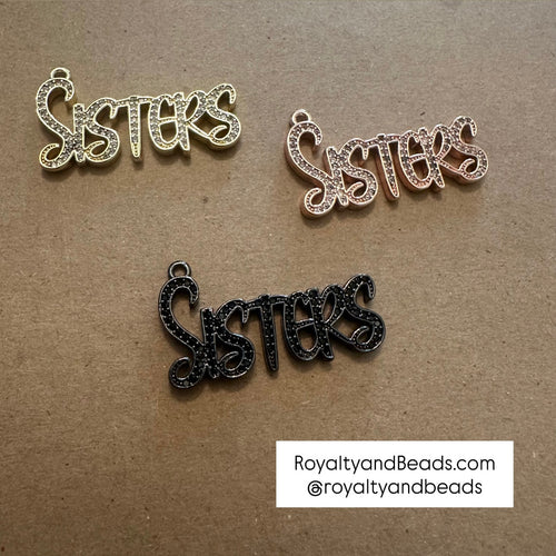 Pave Sisters charm.