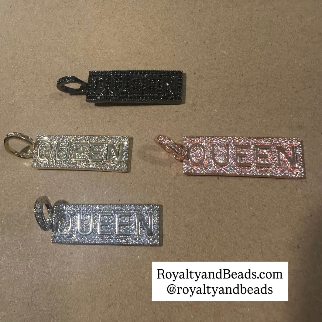Pave Queen charm.