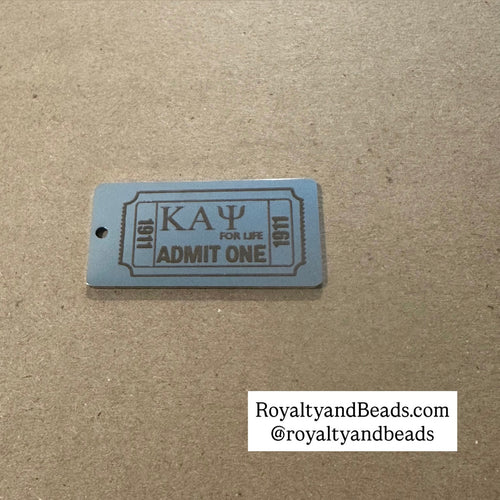 Silver Kappa ticket charm