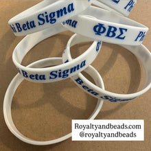 Load image into Gallery viewer, Phi Beta Sigma wristband (white)