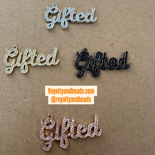 Pave gifted charm.