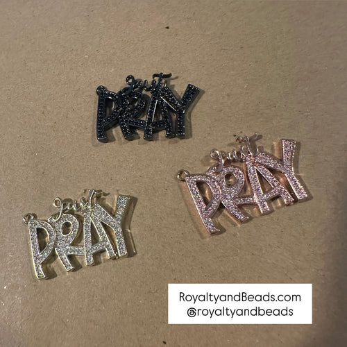 Pave Pray charms