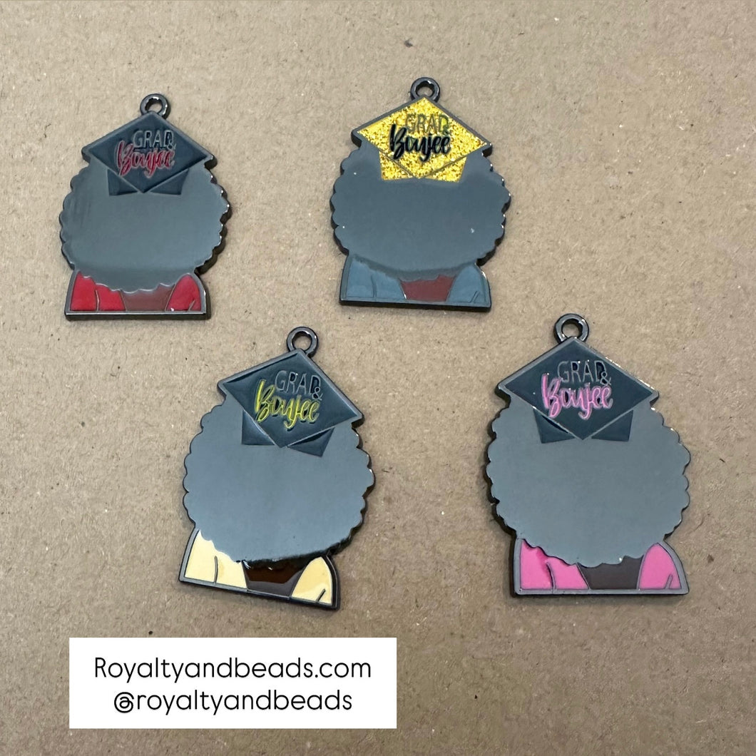 Graduation girl charm.