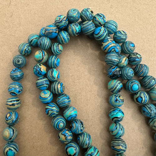 Blue and yellow swirl.