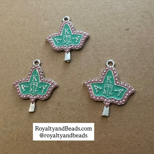 Pink pearl ivy charms
