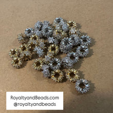 Load image into Gallery viewer, 3 pave spacer charms