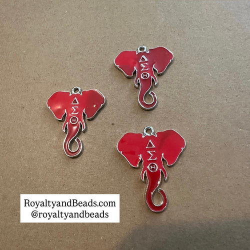 Red Delta elephant charm.