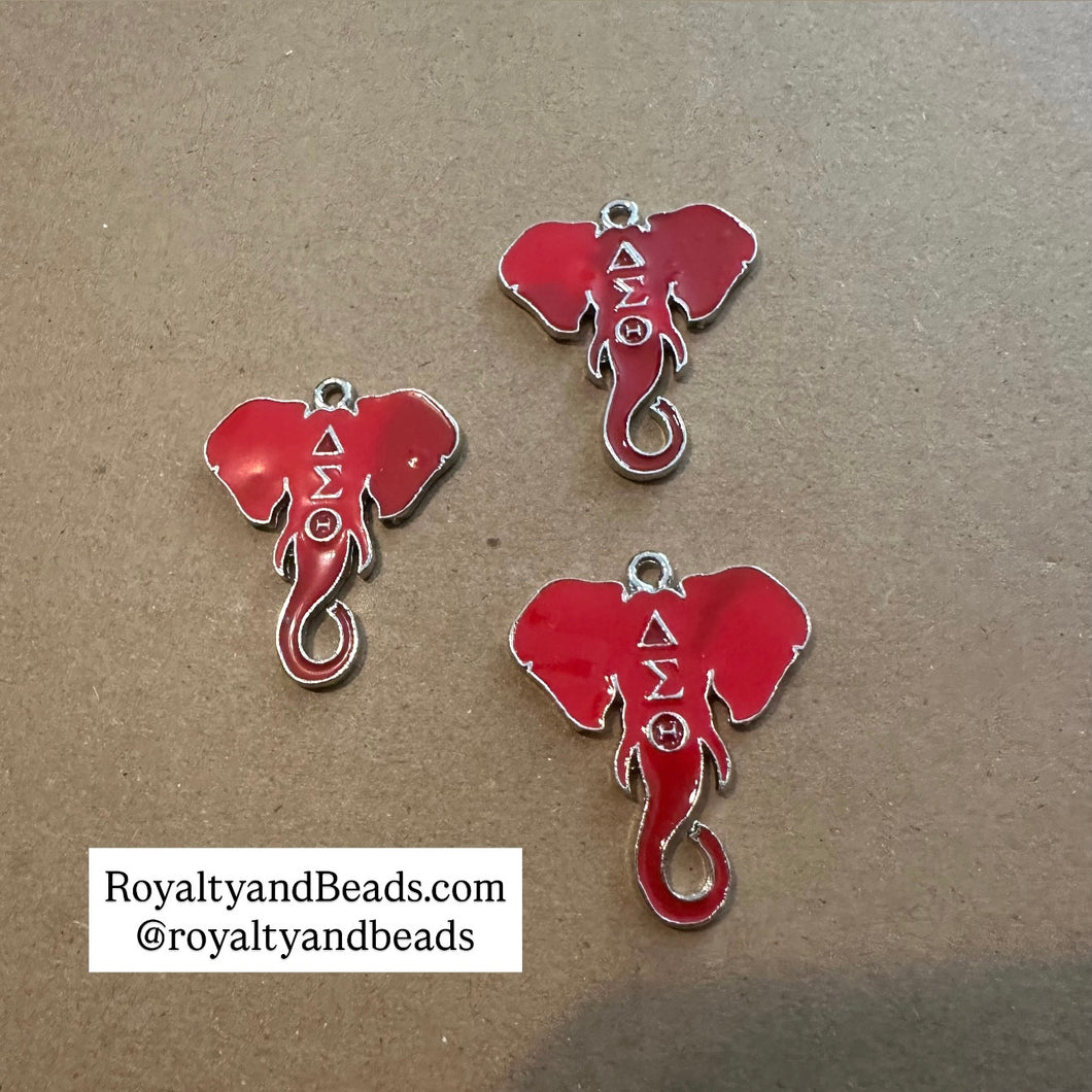 Red Delta elephant charm.