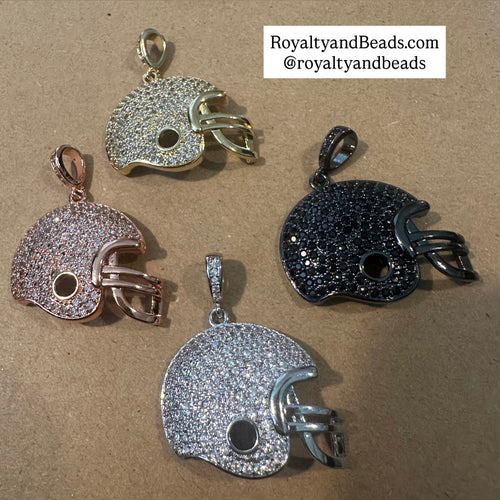 Pave helmet charms.