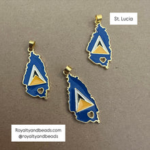 Load image into Gallery viewer, Gold St. Lucia charm
