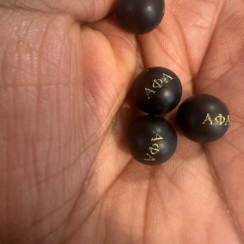 Black Alpha beads