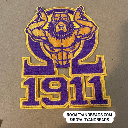 Omega Psi Phi patches.
