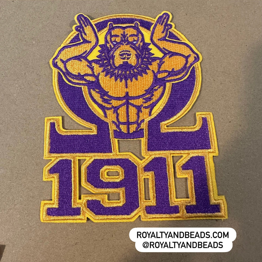 Omega Psi Phi patches.