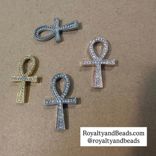 Ankh rhinestone connector