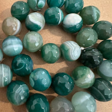 Load image into Gallery viewer, Green agate beads 14mm