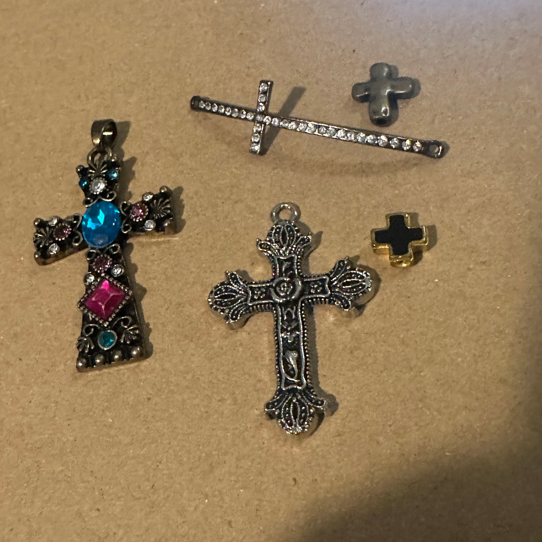 5 cross charms