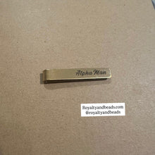 Load image into Gallery viewer, Alpha man tie clip