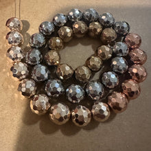 Load image into Gallery viewer, Mixed faceted hematite beads.